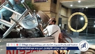 رئاسة حى غرب المنصورة تواصل حملاتها المكبرة لرفع الإشغالات والتعديات على حرم الطريق