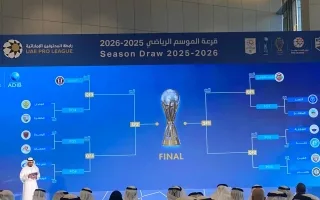 نتائج سحب قرعة الموسم الجديد للدوري الإماراتي وكأس المحترفين
