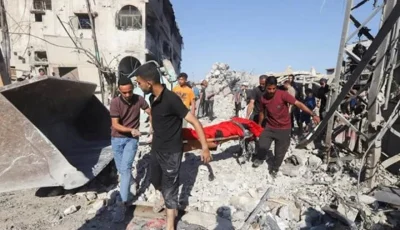6 شهداء في قصف للاحتلال استهدف مقهى في وسط قطاع غزة