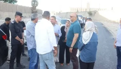 محافظ القليوبية يراقب سير أعمال رصف شارع أحمد حلمي المؤدي إلى مستشفى الناس