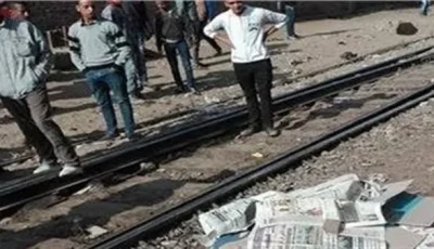 وفاة امرأة وإصابة شقيقتها نتيجة تصادم قطار بهما في المنوفية