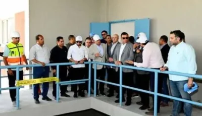 وزير الإسكان ومحافظ بني سويف يزوران مشروع تطوير محطة مياه الشرب في أشمنت