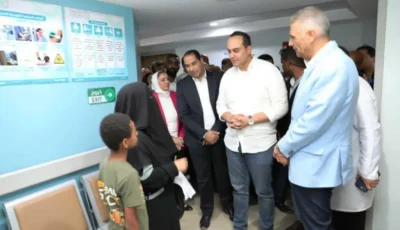 محافظ أسوان ورئيس هيئة الرعاية الصحية يزوران نظام التأمين الشامل في مستشفى المسلة التخصصي.