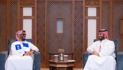 ولي العهد السعودي يناقش مع طحنون بن زايد المسائل المتعلقة بأمن واستقرار المنطقة.