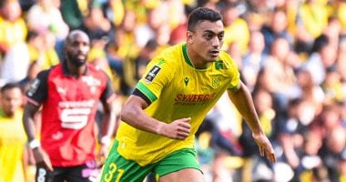 مصطفى محمد بديلا فى مباراة نانت ضد لوهافر بالدوري الفرنسي
