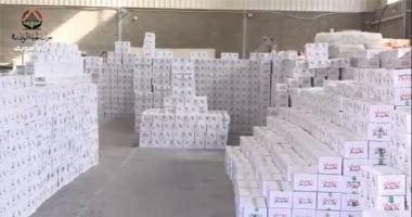 الجبهة الوطنية يبدأ توزيع كراتين رمضان فى بنى سويف