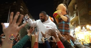 حزب الجبهة الوطنية أمانة الجيزة يحتفل بشهر رمضان بتوزيع فوانيس على الأطفال