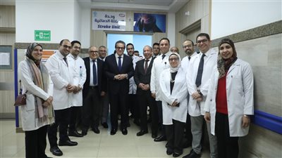 وزير الصحة يفتتح وحدة السكتة الدماغية الشاملة بمستشفى العاصمة الجديدة