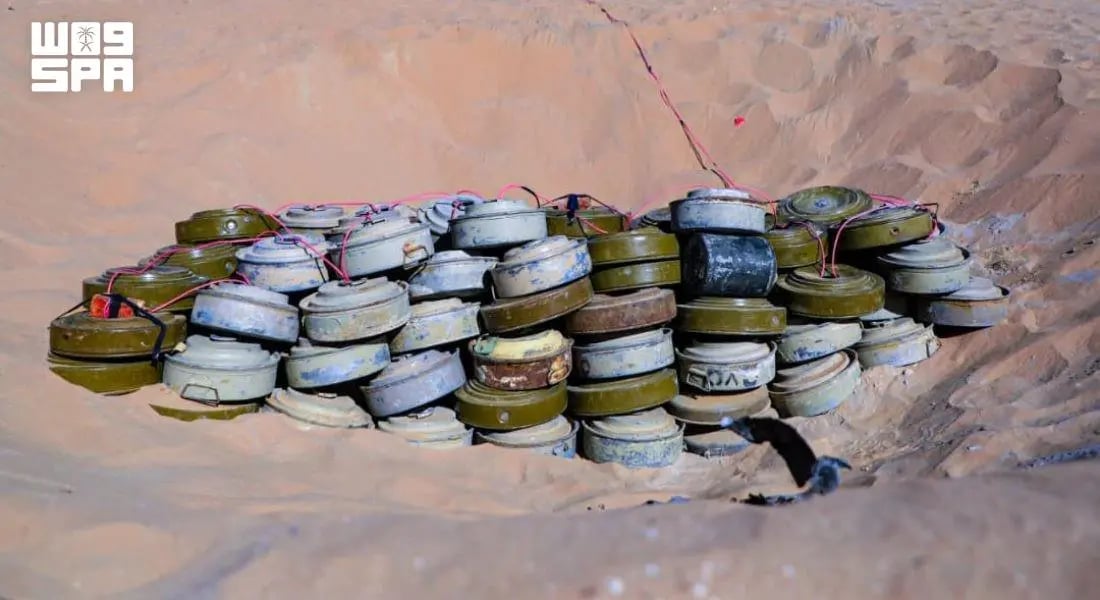مشروع مسام ينتزع 1.590 لغمًا في اليمن خلال أسبوع ويرفع إجمالي ما أزاله إلى 562 ألفًا