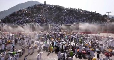 منظومة تبريد “رذاذ الرحمة” تخفف حرارة المشاعر المقدسة