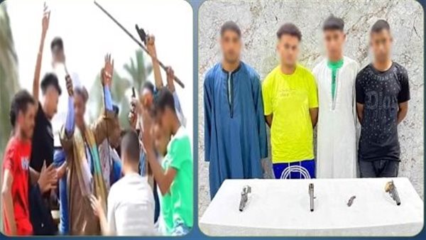 ضبط 4 عاملين بإشهار أسلحة نارية وسلاح أبيض بأسيوط