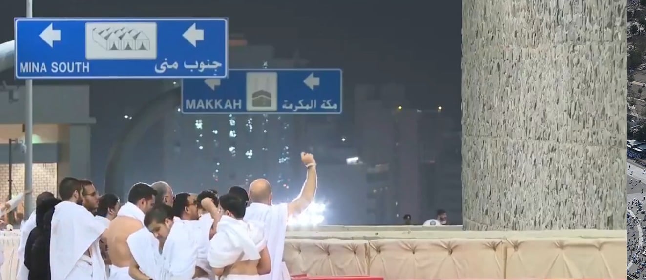 انطلاق رمي جمرة العقبة الكبرى مع وصول أولى طلائع الحجاج إلى منى بقطار المشاعر