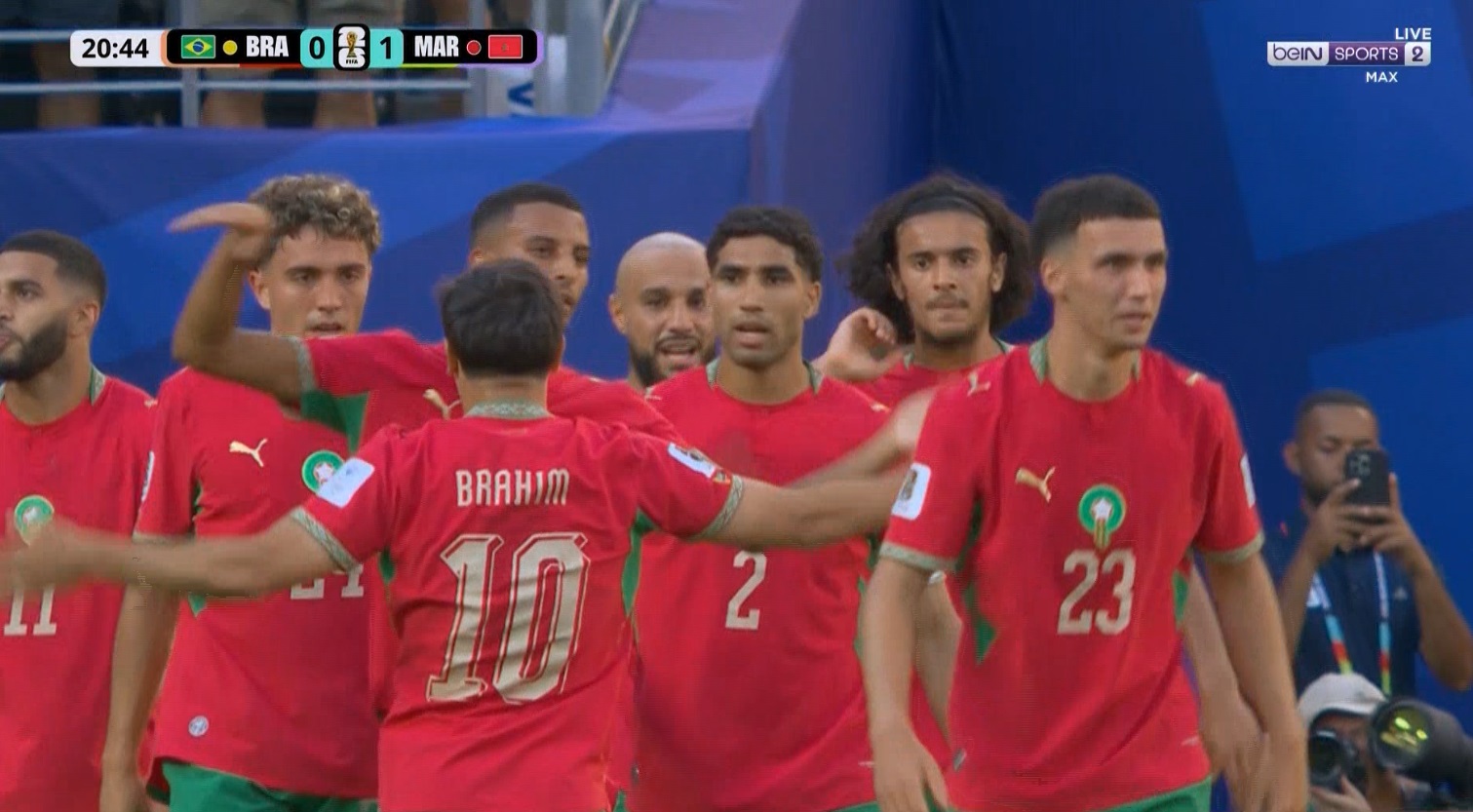 اهداف مباراة المغرب والبرازيل في كاس العالم