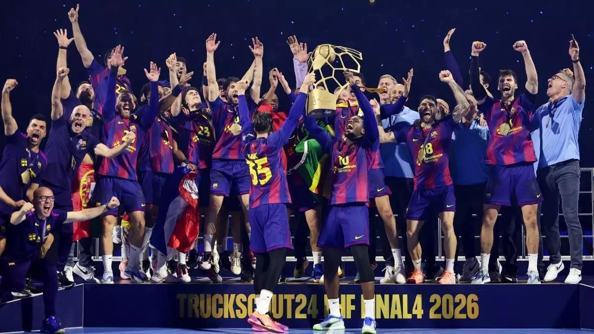 فيديو | سيف الدرع بطلاً لـ دوري أبطال أوروبا لكرة اليد مع برشلونة للمرة الثالثة عشر في تاريخه