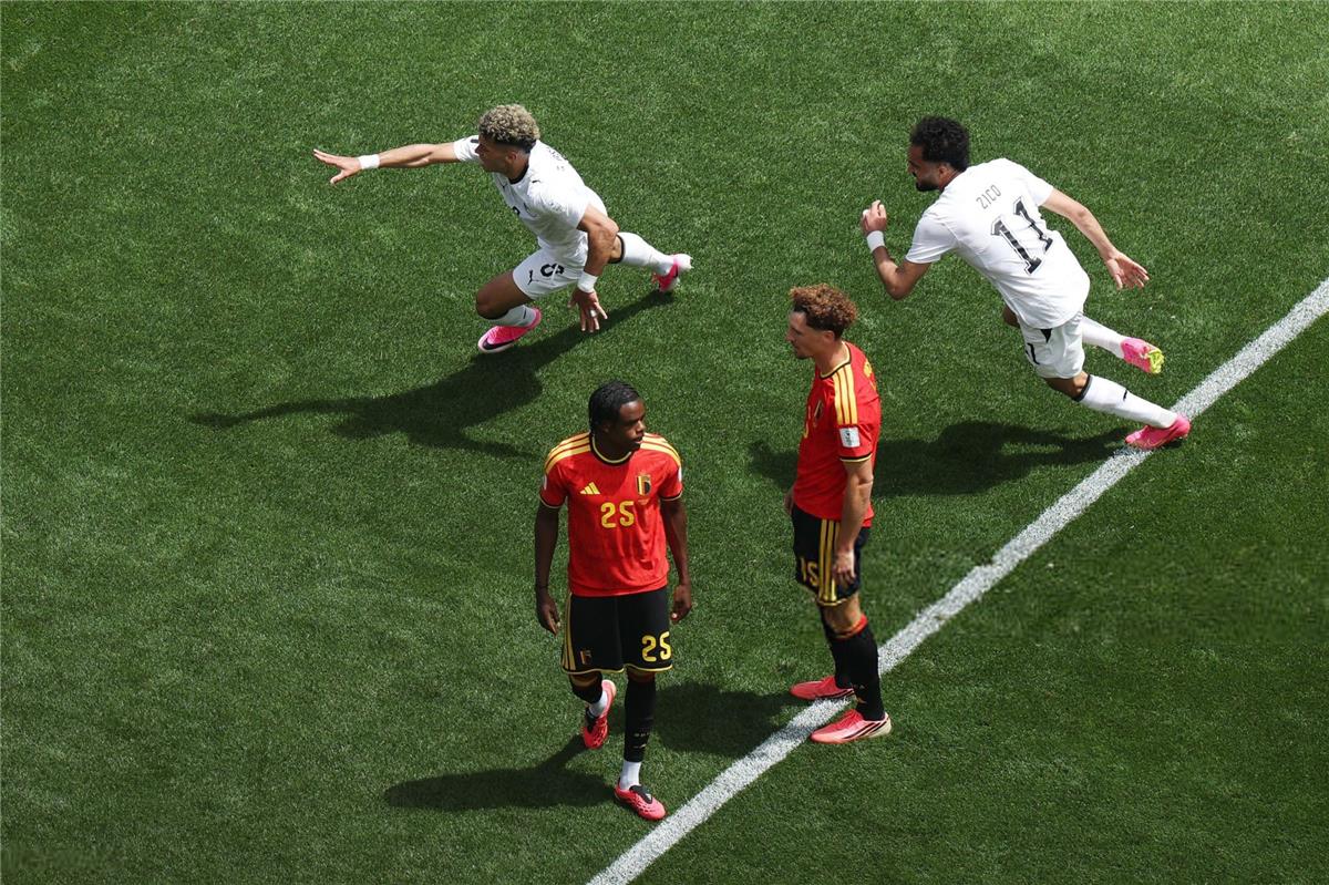 ترتيب مجموعة مصر في كأس العالم بعد التعادل أمام بلجيكا