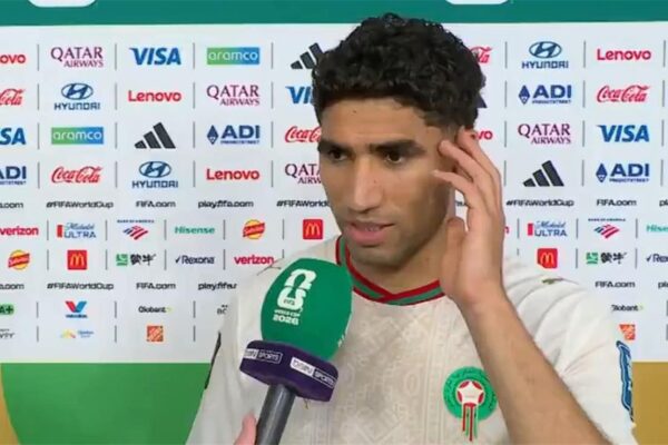 أشرف حكيمي: كنا متأكدون من التأهل لدور الـ16 من كأس العالم بسبب نجم المغرب