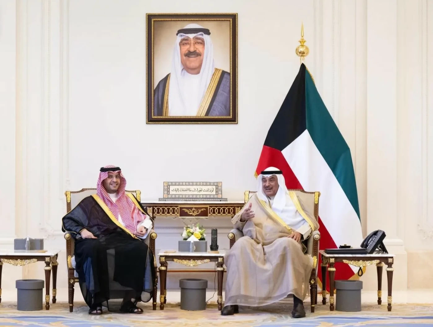 ولي عهد دولة الكويت يستقبل الأمير تركي بن محمد بن فهد – أخبار السعودية