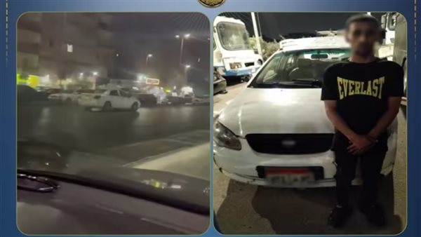 ضبط قائد سيارة أجرة لسيره عكس الإتجاه بأحد الطرق بالقاهرة