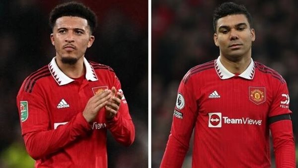 مانشستر يونايتد يودّع كاسيميرو وسانشو ومالاسيا بعد انتهاء مشوارهم مع الفريق