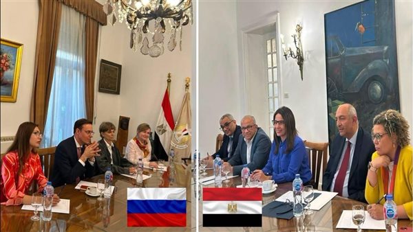 وزيرة الثقافة تبحث إقامة معارض للفن التشكيلي بمتحف «بوشكين» الروسي