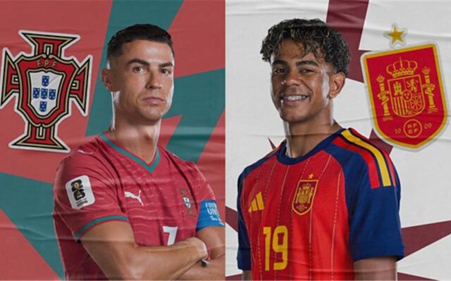 موعد والقنوات الناقلة لمباراة البرتغال وإسبانيا اليوم في كأس العالم.. والمعلقين