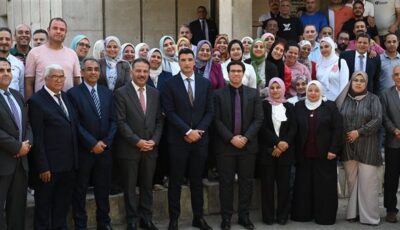 وزير الصناعة يتفقد مقر مصلحة الرقابة الصناعية للاطلاع على أعمال التطوير والإنشاءات