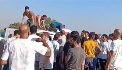 ننشر قائمة الأسماء والحالات الصحية لمصابي حادث انقلاب ميكروباص بطريق بنها الحر