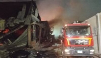 اندلاع حريق في منزل بالقرب من مسجد «زين العابدين» بالسيدة زينب