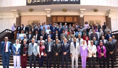 رئيس جامعة بني سويف يكرّم الكليات الفائزة بجوائز التميز في تحقيق أهداف التنمية المستدامة