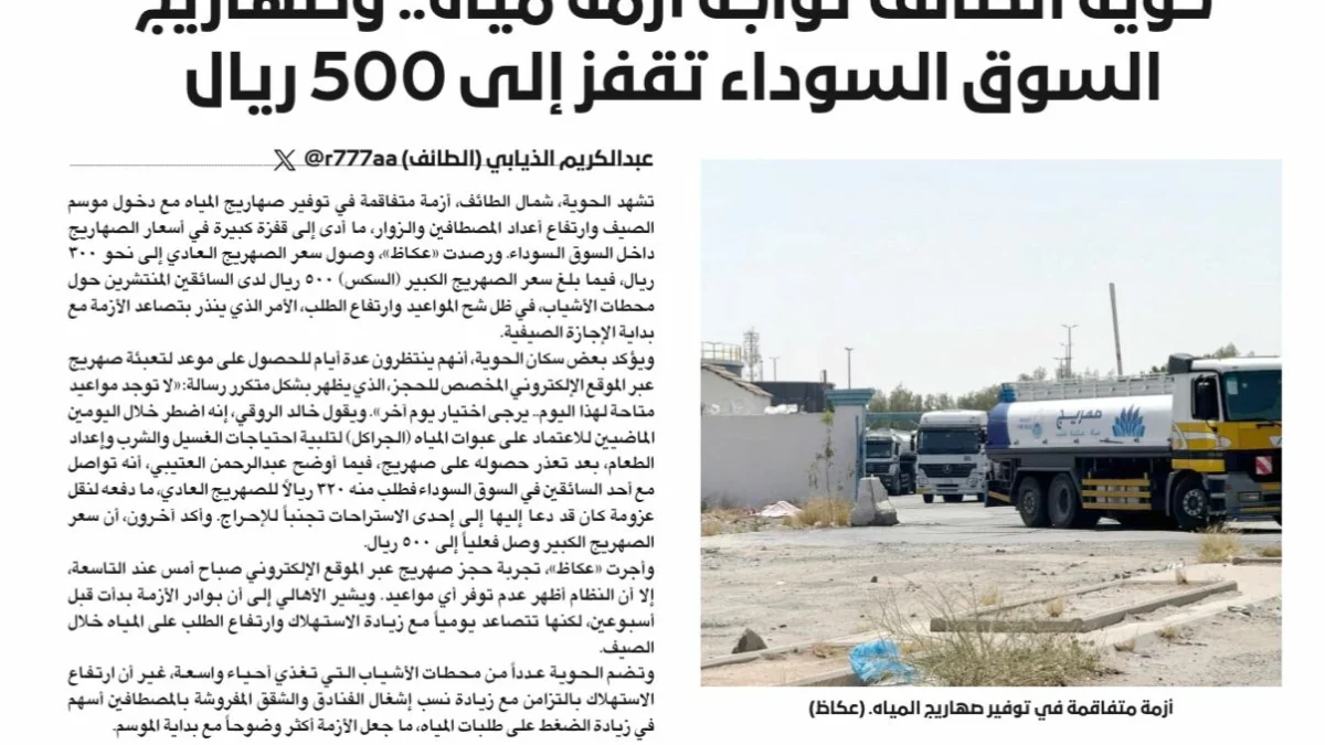 «المياه الوطنية» تتوعد المخالفين – أخبار السعودية