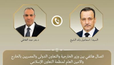 وزير الخارجية يهنئ الأمين العام الجديد لمنظمة التعاون الإسلامي عقب اعتماد دول المنظمة تعيينه