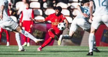 إبراهيم عادل يقود نورشيلاند للفوز في الدوري الدنماركي بهدف عالمى.. فيديو