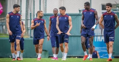 محمد صلاح يشارك في مران طرابزون سبور الأخير قبل مباراة قاسم باشا.. صور