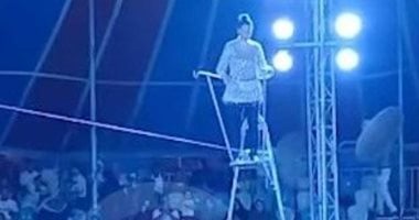 تفريغ الكاميرات فى واقعة إصابة لاعبة بسيرك جمصة أثناء أحد العروض