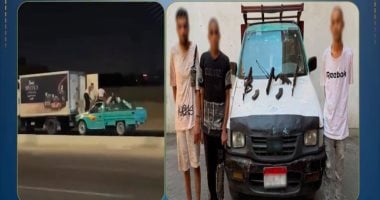 تفاصيل مقتل 3 عناصر إجرامية في واقعة سرقة حمولة سيارة نقل على الطريق