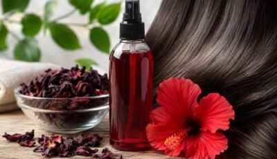 تونر الكركديه لتطويل الشعر .. وصفة طبيعية لترطيب الخصلات وتقليل التقصف