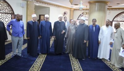 المشرف على الأروقة ومدير الجامع الأزهر يتفقدان “مجمع الحصة” بالقليوبية تمهيدًا لافتتاحه