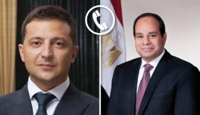 الرئيسان السيسي وزيلينسكي يبحثان دفع التعاون التجاري والاقتصادي وإنهاء الحرب الروسية الأوكرانية