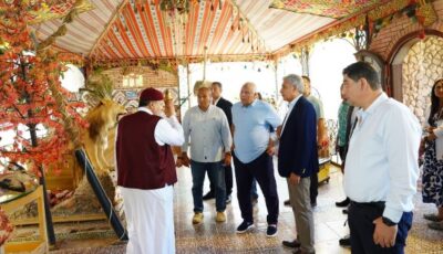 وزير السياحة ومحافظ مطروح يبحثان مقترح إقامة مهرجان لحصاد الزيتون والتراث الشعبي