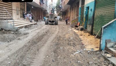 بدء أعمال رصف وتطوير الشوارع بالوراق وجنوب الجيزة
