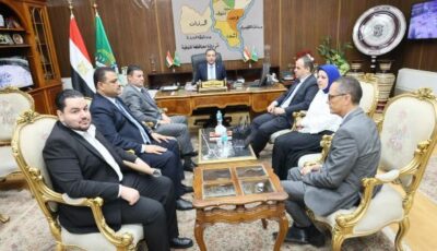 محافظ المنوفية يلتقي رئيس قطاع الكهرباء الجديد لبحث تحسين الخدمات المقدمة للمواطنين