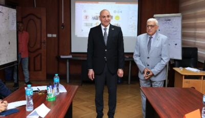 رئيس جامعة السادات يتفقد مركز تنمية قدرات أعضاء هيئة التدريس