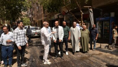 محافظ أسيوط يتفقد رصف وتطوير شوارع وتفرعات بمنطقة سيد