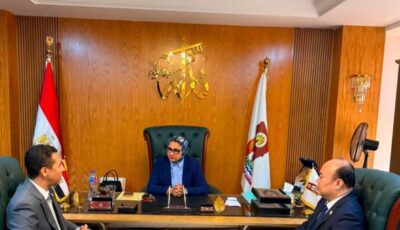 محافظ الوادي الجديد تبحث مع وفد شركة صينية فرص الشراكة في مشروعات الطاقة المتجددة