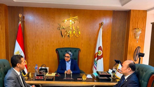 محافظ الوادي الجديد تبحث مع وفد شركة صينية فرص الشراكة في مشروعات الطاقة المتجددة