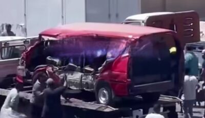 مصرع وإصابة 5 أشخاص في حادث تصادم بالطريق الدائري بالإسكندرية