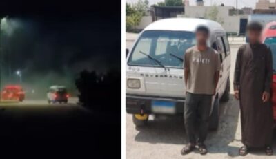 القبض على شخصين إستعرضا بسياراتهما في شمال سيناء