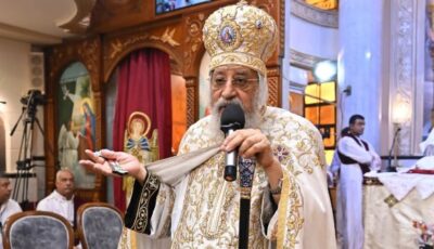 البابا تواضروس يدشن كنيسة “الشهيدين مارجرجس والأمير تادرس الشطبي” بمطار النزهة بالإسكندرية