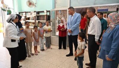 محافظ جنوب سيناء يتابع أنشطة وفعاليات ببيت ثقافة أبو زنيمة ويشيد بمواهب الأطفال
