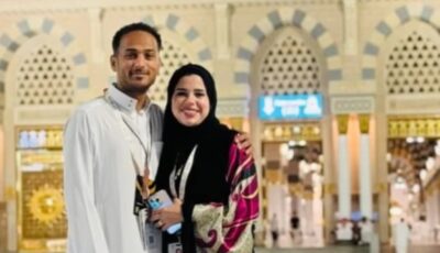 وليد سليمان يشارك صورة رفقة زوجته من الحرم أثناء أداء العُمرة